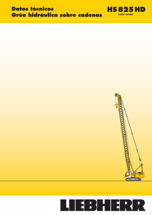 Grúas sobre orugas - Pluma de celosía Liebherr HS 825 HD Litr.