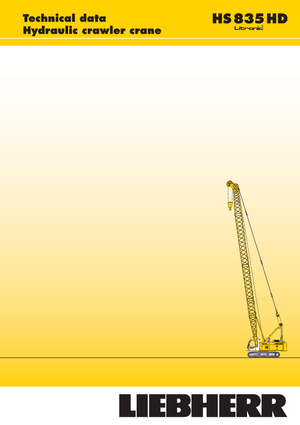 Grúas sobre orugas - Pluma de celosía Liebherr HS 835 HD Litr.