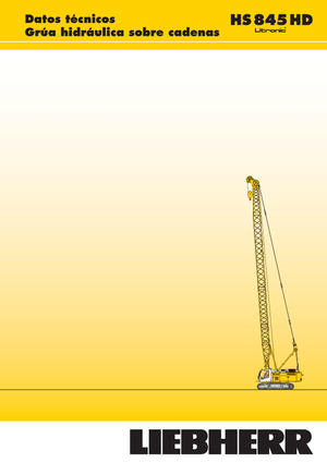 Grúas sobre orugas - Pluma de celosía Liebherr HS 845 HD Litr.