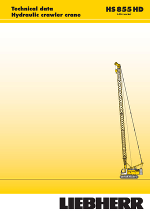 Grúas sobre orugas - Pluma de celosía Liebherr HS 855 HD Litr.