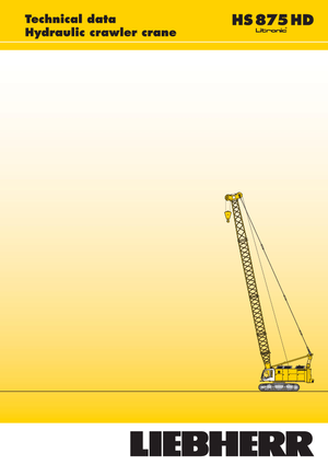 Grúas sobre orugas - Pluma de celosía Liebherr HS 875 HD Litr.