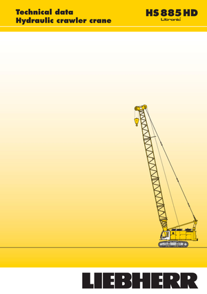 Grúas sobre orugas - Pluma de celosía Liebherr HS 885 HD Litr.