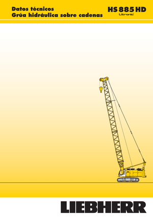 Grúas sobre orugas - Pluma de celosía Liebherr HS 885 HD Litr.