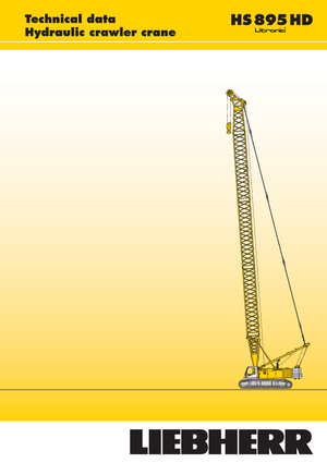 Grúas sobre orugas - Pluma de celosía Liebherr HS 895 HD