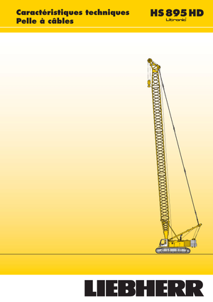 Grúas sobre orugas - Pluma de celosía Liebherr HS 895 HD