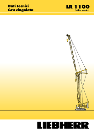 Grúas sobre orugas - Pluma de celosía Liebherr LR 1100