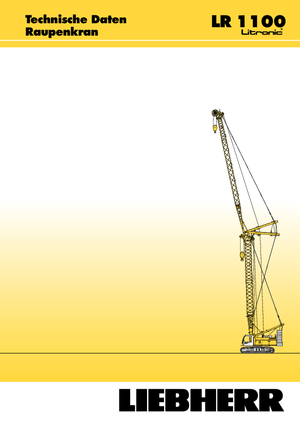 Grúas sobre orugas - Pluma de celosía Liebherr LR 1100