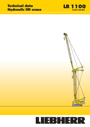 Grúas sobre orugas - Pluma de celosía Liebherr LR 1100