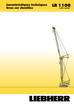 Grúas sobre orugas - Pluma de celosía Liebherr LR 1100