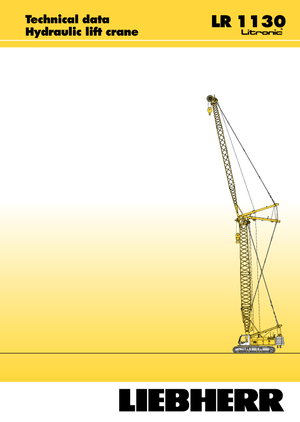 Grúas sobre orugas - Pluma de celosía Liebherr LR 1110