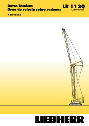 Grúas sobre orugas - Pluma de celosía Liebherr LR 1110