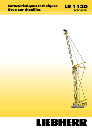 Grúas sobre orugas - Pluma de celosía Liebherr LR 1110