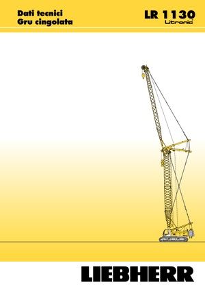 Grúas sobre orugas - Pluma de celosía Liebherr LR 1110
