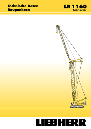 Grúas sobre orugas - Pluma de celosía Liebherr LR 1160
