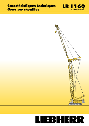 Grúas sobre orugas - Pluma de celosía Liebherr LR 1160