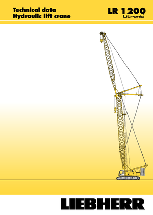 Grúas sobre orugas - Pluma de celosía Liebherr LR 1200