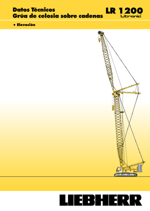 Grúas sobre orugas - Pluma de celosía Liebherr LR 1200