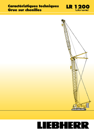 Grúas sobre orugas - Pluma de celosía Liebherr LR 1200