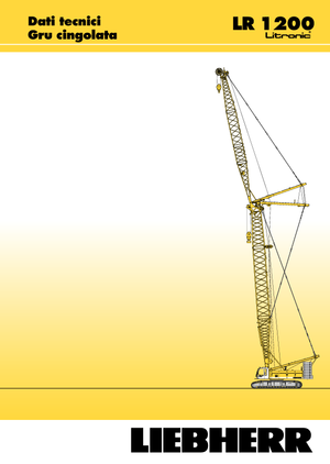 Grúas sobre orugas - Pluma de celosía Liebherr LR 1200