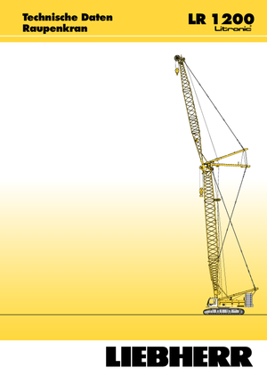 Grúas sobre orugas - Pluma de celosía Liebherr LR 1200
