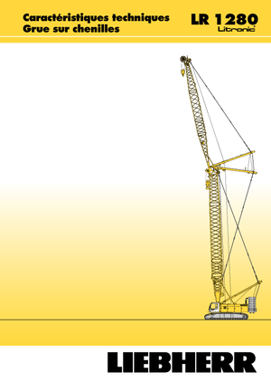 Grúas sobre orugas - Pluma de celosía Liebherr LR 1280