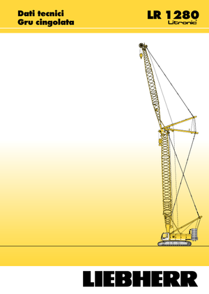 Grúas sobre orugas - Pluma de celosía Liebherr LR 1280
