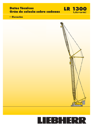 Grúas sobre orugas - Pluma de celosía Liebherr LR 1300 SX