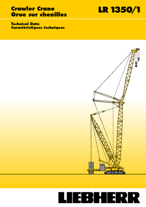 Grúas sobre orugas - Pluma de celosía Liebherr LR 1350/1