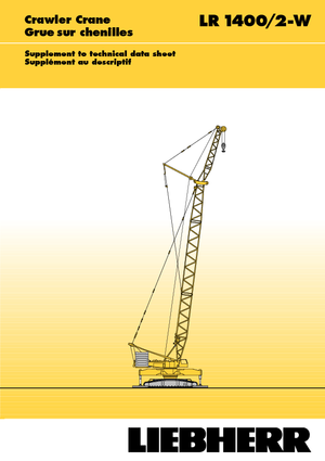 Grúas sobre orugas - Pluma de celosía Liebherr LR 1400/2