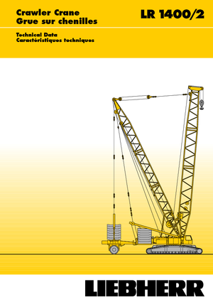 Grúas sobre orugas - Pluma de celosía Liebherr LR 1400/2