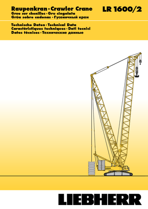 Grúas sobre orugas - Pluma de celosía Liebherr LR 1600/2