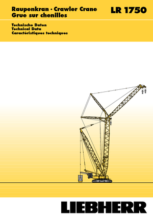 Grúas sobre orugas - Pluma de celosía Liebherr LR 1750
