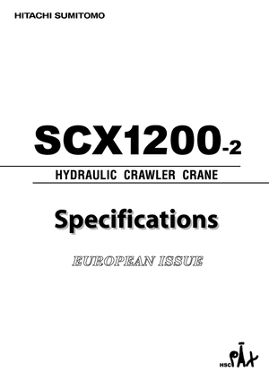 Grúas sobre orugas - Pluma de celosía Hitachi Sumitomo SCX 1200-2