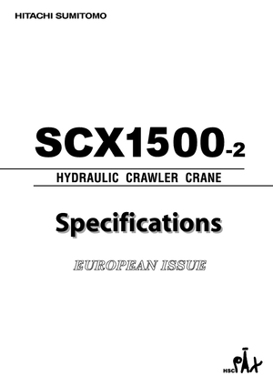 Grúas sobre orugas - Pluma de celosía Hitachi Sumitomo SCX 1500-2