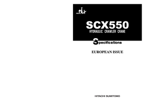 Grúas sobre orugas - Pluma de celosía Hitachi Sumitomo SCX 550