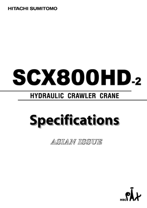 Grúas sobre orugas - Pluma de celosía Hitachi Sumitomo SCX 800 HD 2