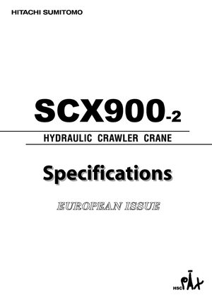 Grúas sobre orugas - Pluma de celosía Hitachi Sumitomo SCX 900-2