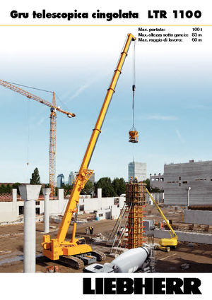 Grúas sobre orugas - Pluma telescópica Liebherr LTR 1100