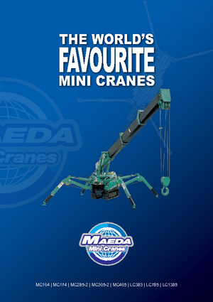 Grúas sobre orugas - Pluma telescópica Maeda MC 405 CRME