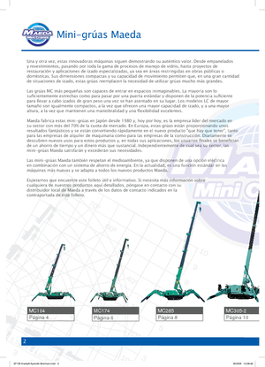 Grúas sobre orugas - Pluma telescópica Maeda MC 405 CRME