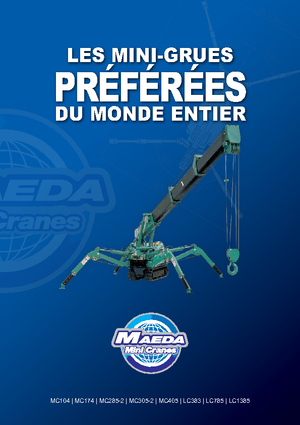Grúas sobre orugas - Pluma telescópica Maeda MC 405 CRME