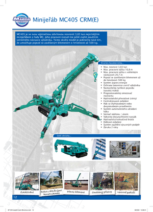 Grúas sobre orugas - Pluma telescópica Maeda MC 405 CRME