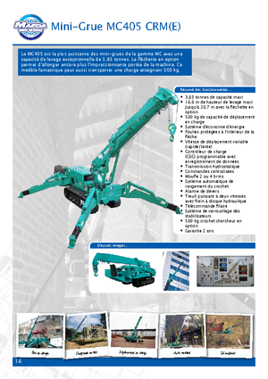 Grúas sobre orugas - Pluma telescópica Maeda MC 405 CRME