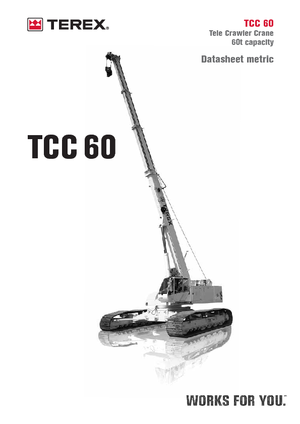Grúas sobre orugas - Pluma telescópica Terex Bendini TCC 60