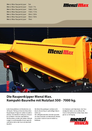 Dúmperes de orugas Menzi 15rk