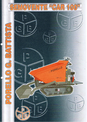 Dúmperes de orugas Porello Car 100