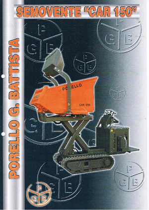 Dúmperes de orugas Porello Car 150