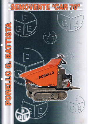 Dúmperes de orugas Porello Car 70