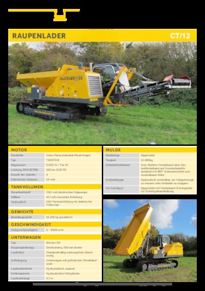 Dúmperes de orugas Mastenbroek CT/12