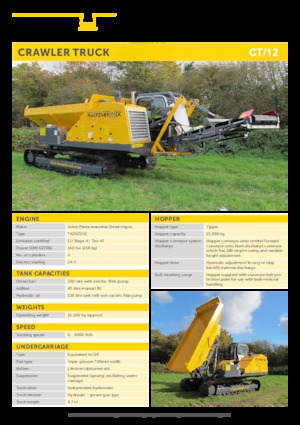 Dúmperes de orugas Mastenbroek CT/12